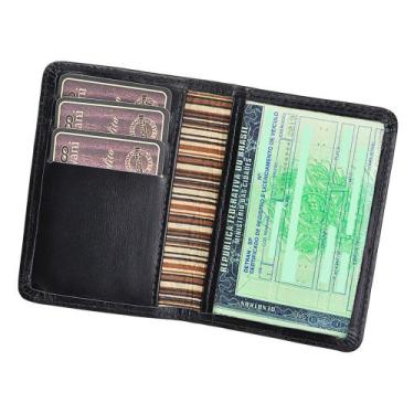 Imagem de Porta Documentos de Veículo BIO em Couro Galvani, Preto