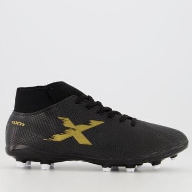 Imagem de Chuteira Oxn Fusion Grip 3 Neo Campo Preta, 44