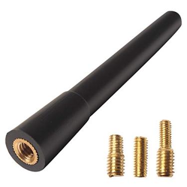 Imagem de Antena de carro Monrand de 10 cm, Antena de fibra de carbono curta para Jeep Wrangler JK JKU JL JLU Rubicon Sahara 2007-2019, design para recepção de antena FM/AM