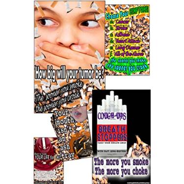Imagem de Youth Change Cartazes de sala de aula verdadeiramente chocantes ensinam aos alunos a verdade sobre o fumo, conjunto de 8 (Conjunto de pôster de oficinas de mudança juvenil #S19)