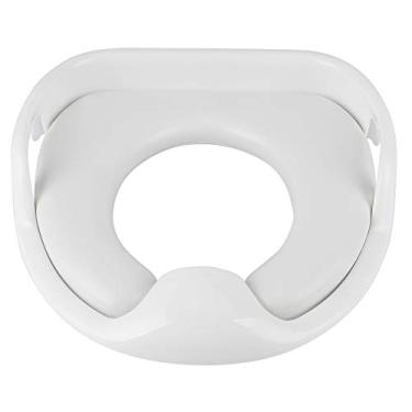 Imagem de Assento de Treinamento Potty Macio Assento de Vaso Sanitário Infantil Alça Antiderrapante Universal Branco (Branco)