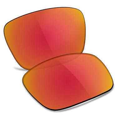 Imagem de TRUSHELL Lentes de reposição polarizadas para óculos de sol Oakley Jupiter Squared OO9135 Vermelho Fogo - Polarizadas