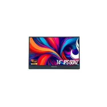 Imagem de Monitor Portátil Gamer Rise Mode Portavision 14" Full HD 60hz IPS, Mini HDMI, USB-C, Pr...