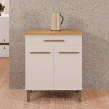 Imagem de Balcão Omega Master Arte Móveis, Cinamomo/ Off White