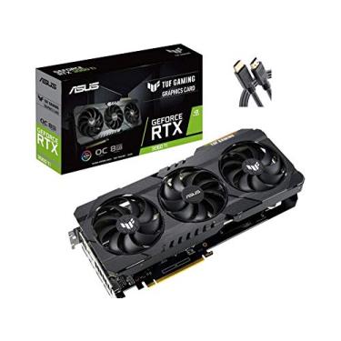 Imagem de Placa gráfica Newst ASUS TUF Gaming NVIDIA GeForce RTX 3060 Ti OC Edition 2021 (PCIe 4.0, 8GB GDDR6, HDMI 2.1, DisplayPort 1.4a, rolamentos de ventoinha dupla, nível militar, GPU Tweak II)+AllyFlex HDMI