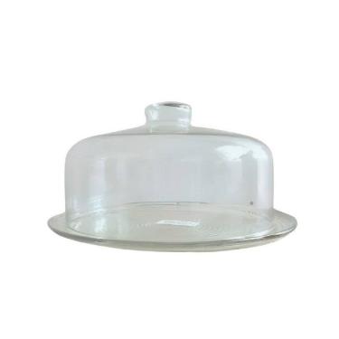 Imagem de Boleira Vidro Com Tampa Prato Para Bolo  28cm Bolos Festas