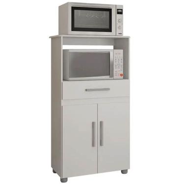 Imagem de Balcão Multiuso Havana 2 Portas 1 Gaveta Atualle Cor Branco