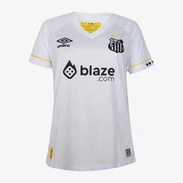 Imagem de Camisa Santos Torcedora 23 Umbro Feminina, GG, Feminino, Branco