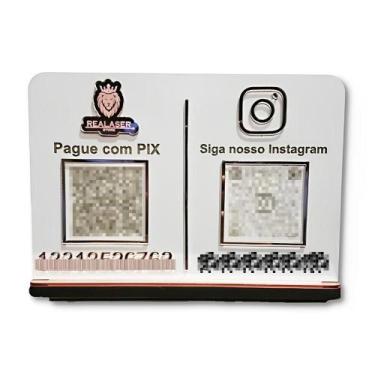 Imagem de Placa Pix 2 QR Code Personalizada em Acrílico - Império da Impressão