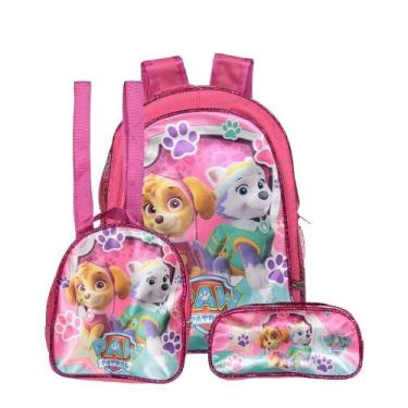 Imagem de Kit Mochila Escolar Bolsa Patrulha Canina Skye Costa - TOYS 2U
