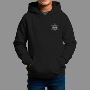 Imagem de Moletom Canguru Infantil Basico Moda Country Inverno Capuz e Bolso She