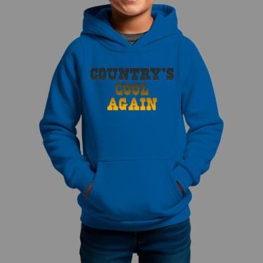 Imagem de Moletom Canguru Infantil Country Moda De Country confortável Tecido Ma