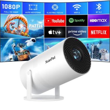 Imagem de Mini Projetor XuanPad com Foco Elétrico - Android, WiFi 6 e Bluetooth