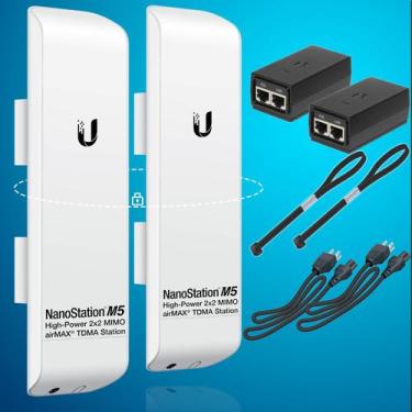 Imagem de Bridge Wireless Ubiquiti NSM5 - Pacote Pré-configurado (2 Unidades)