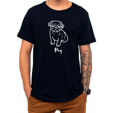 Imagem de Camiseta Pet Pug Cachorro Cão Raça Presente Natal Roupa