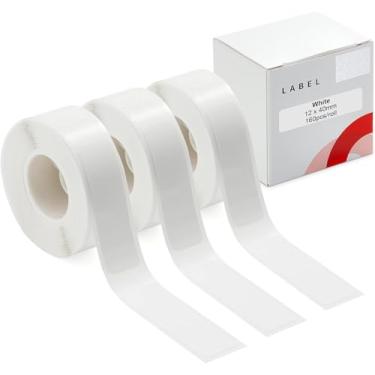 Imagem de YuLinca Fita Adesiva para Impressora Niimbot D11/D110/D101, 3 Rolos (480 Unidades No Total) Etiquetas Adesivas Térmicas D11 Papel Anti-Óleo À Prova D'Água Branco 12 * 40 Mm (0,47 X 1,57 Polegadas)