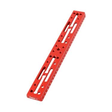Imagem de BaotyJie Profissional de montagem do telescópio Placa de montagem de cauda de cauda substituta astrofotografia premium Placa de fixação de liga de alumínio, 320mm Vermelho
