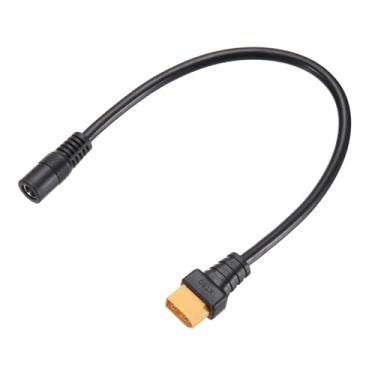 Imagem de MECCANIXITY Cabo adaptador XT60, XT60 macho para DC5521 fêmea 5,5 x 2,1 mm cabo conector para estação de energia portátil, gerador de energia solar