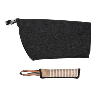 Imagem de Travesseiro de Mordida de Treinamento para Cães, Equipamento de Treinamento de Manga de Mordida de Cachorro Duradouro Com Manipulação Prática Cão Mordida Jute Pet Interativa
