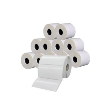 Imagem de Kit 12 Rolos de Etiqueta Adesiva Couchê 60mmX40mmX01 - Pro4ce