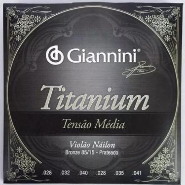Imagem de Encordoamento giannini violão nylon titanium media genwtm