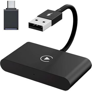 Imagem de Adaptador CarPlay Sem Fio | Converte com Fio para Sem Fio | Suporte Atualização Online | Plug&Play | Conexão Automática | iPhone iOS 10+ | Compatível Android Auto