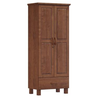 Imagem de Guarda Roupa 2P 1G Madeira Maciça 81 cm 1140 Imbuia Milani Store