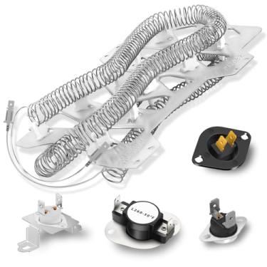 Imagem de Kit de elemento de aquecimento da secadora compatível com Samsung DV330AEB/XAA DV330AEW/XAA DV331AER/XAA DV337AEG/XAA DV337AEW/XAA DV338AEB/XAA DV338AEW/XAA DV350AEP/XAA DV350AEP/XAA DV350AEP/XAA ER