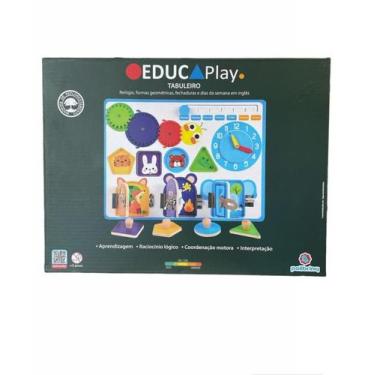 Imagem de Tabuleiro Formas Geométricas Educ Play - Polibrinq BDM27