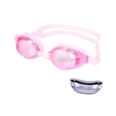 Imagem de Vaveren Óculos de natação para adultos Eyewear Trendy Clear View Anti Fog Glass Goggles de natação para piscina de praia de esportes aquáticos para a água, Rosa