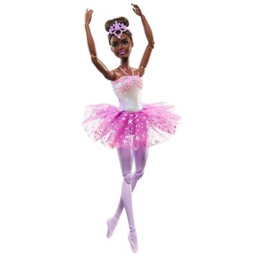 Imagem de Barbie Fantasia Boneca Bailarina Luzes Brilhantes Roxa - HLC26 - Mattel