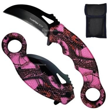 Imagem de Canivete Tático com Lâmina Inox, Cabo Ergonômico e Capinha Protetora S