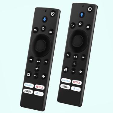 Imagem de 【2 peças/pacote】 Controle remoto de voz de substituição universal NS-RCFNA-19 Sub CT-RC1US-19, adequado para TV LED Insignia 4K Ultra HD, adequado para TV LED Toshiba 4K Ultra HD