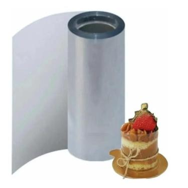 Imagem de Tira De Acetato Transparente Para Moldar Bolo 30Cmx4M (5Und) - Crystal