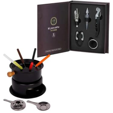 Imagem de Aparelho Completo De Fondue Para Queijo Chocolate Panela Para Fundi