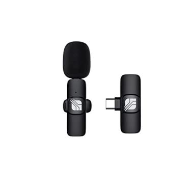 Imagem de SPEC Microfone de lapela portátil externo sem fio Bluetooth com clipe para transmissão ao vivo, gravação de vídeo, TIK Tok Live, Facebook Live, YouTube Live Streaming ao vivo para iPhone (preto)