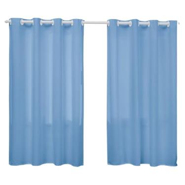 Imagem de Cortina para Sala Quarto 2,20M x 1,40M Metros de Oxford Decorativa Tecido Grosso (AZUL BEBÊ)