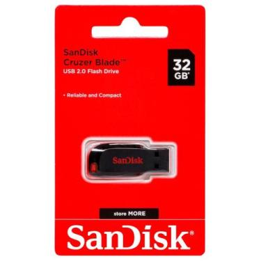 Imagem de Pen Drive Sandisk 32gb Cruzer Blade Usb 2.0 Pendriver