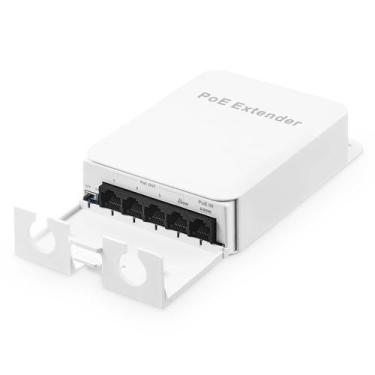 Imagem de Switch de passagem PoE externo binário com 1 PoE em 4 saídas PoE - Bin