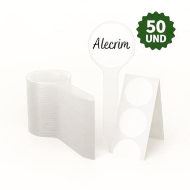 Imagem de Printable - Placas Identificadoras de Plantas e Sabores em Acrílico 2mm - Resistente à Água, Kit com 50 Etiquetas Adesivas Personalizáveis para Jardim, Horta, Estufa e Negócios (50und)