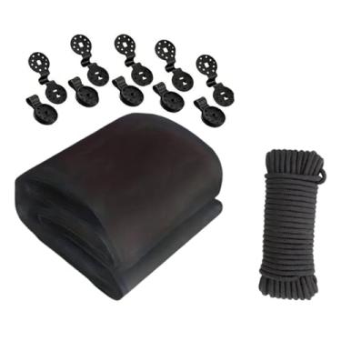 Imagem de IEUDNS Rede de malha de jardim para canteiros elevados, rede de malha versátil, barreira, cobertura de plantas para plantações, vegetais, arbustos, mirtilo, Preto