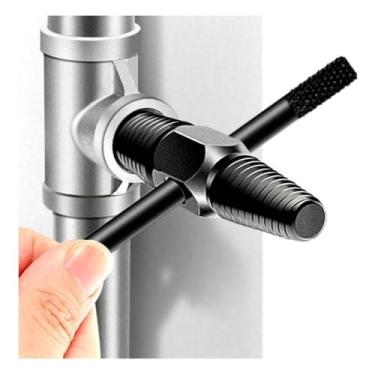 Imagem de Extrator De Cano Quebrado Com Duas Pontas 1/2 Polegada E 3/4 Parafusos Encanamento