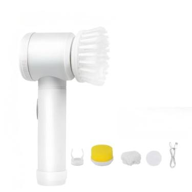 Imagem de Escova De Limpeza Ajustável Janela Banheiro e Cozinha Ferramenta 5 em 1 Recarregável