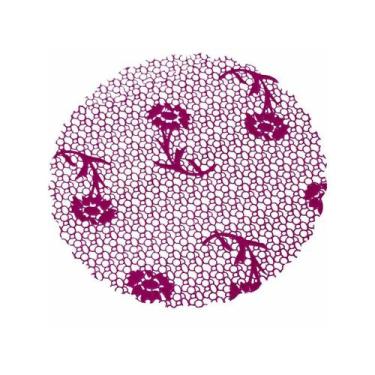 Imagem de Fundo decorado 9 cm com 100 unidades aia, Rosa