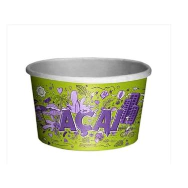 Imagem de Pote de Papel Açaí 250ml C/10 Fardos de 50 Unidades