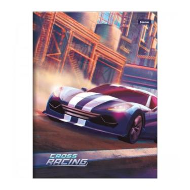 Imagem de Caderno Brochura Universitário A4 Capa Dura 80 Folhas Cross Racing Foroni Estampa 2