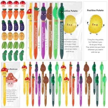 Imagem de Conjunto de 48 canetas esferográficas motivacionais a granel, cartão inspirador, resina engraçada, bolso escolar, escritório, favorito, apoio emocional, presente de agradecimento a funcionários para