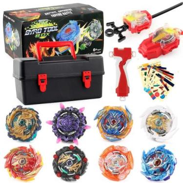 Imagem de Superking Burst Bey Metal Battle Top Spinning Gyro Kit Com Conjunto De