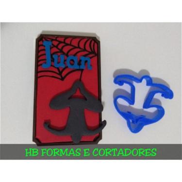 Imagem de Cortador Silhueta Homem Aranha Tamanho 6 Cm