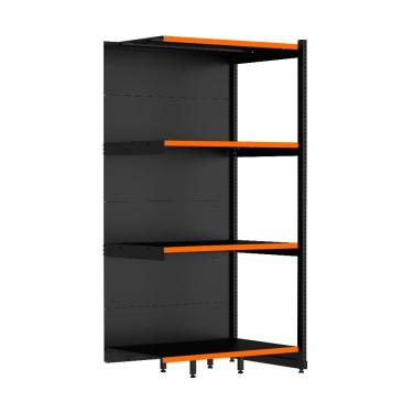Imagem de Rack Parede 202 Fit 60 Continuação Preto 90x60 Pe Laranja
